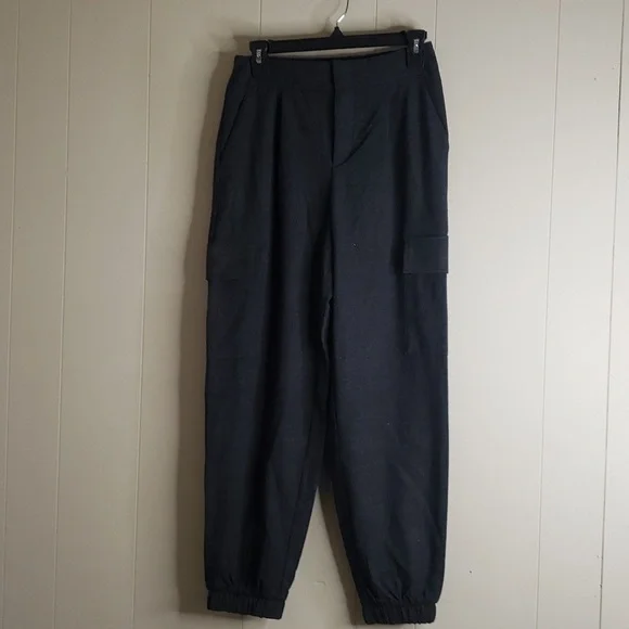 Women's High Rise Jogger Pants - A New Day Gray Plaid 2 - Picture 2 of 10